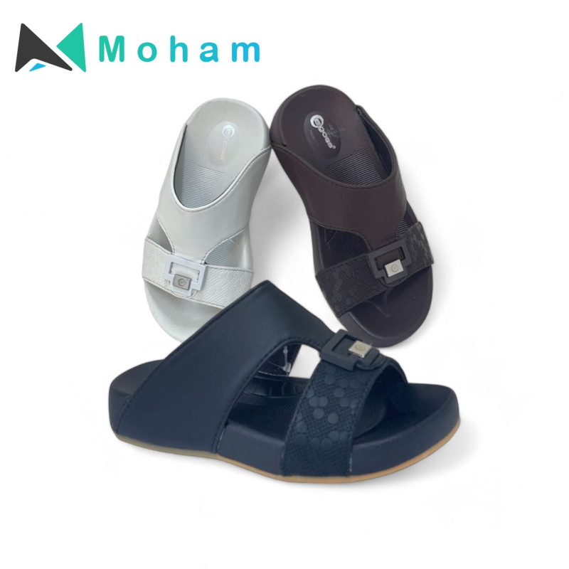 SPIC Egoss Men's Double Strap Buckle Sandals