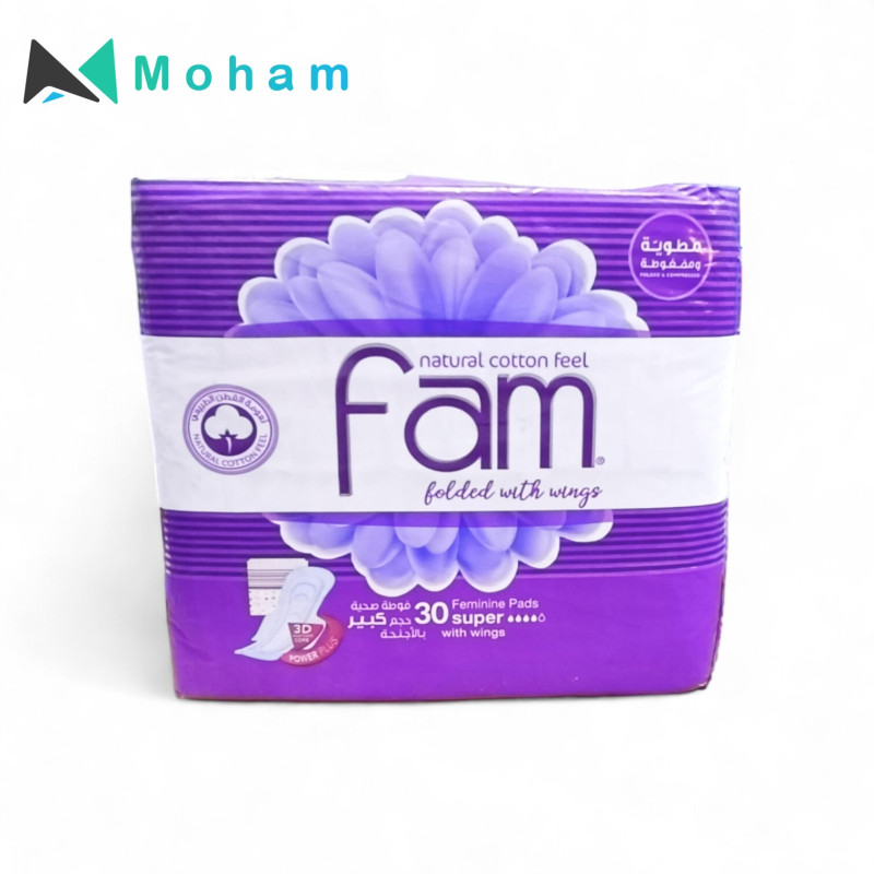 FAM FEMI PADS SUPER 3D 30/PK