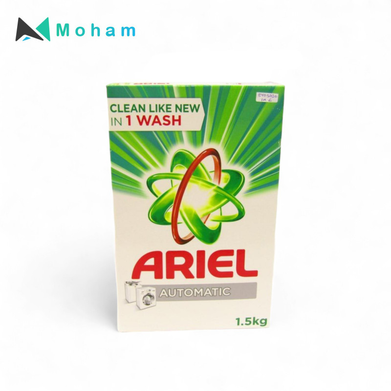 ARIEL DETERGENT POWDER GREEN 1.5KG