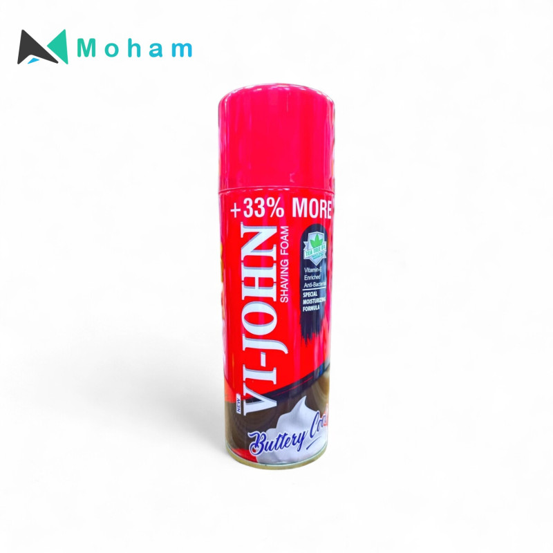 VI-JOHN SHAVING FOAM SPECIAL MOISTURIZING FORMULA 400GM(2PC/ST)
