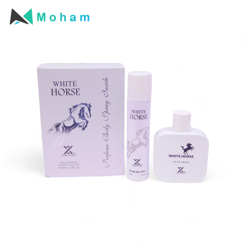 X CREATION WHITE HORSE GIFT SET (100+75)