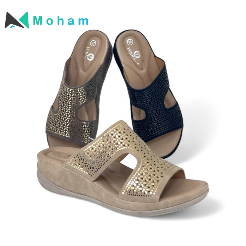 Ferrini Spic Wedge Sandals