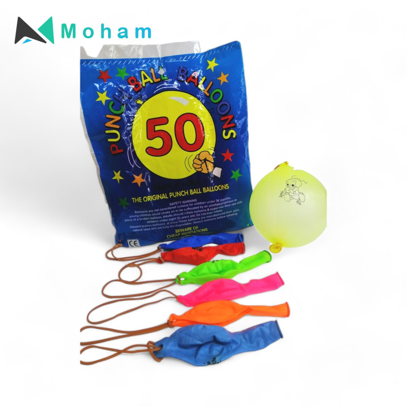 Box of Punch Ball Balloons-Assorted Colors