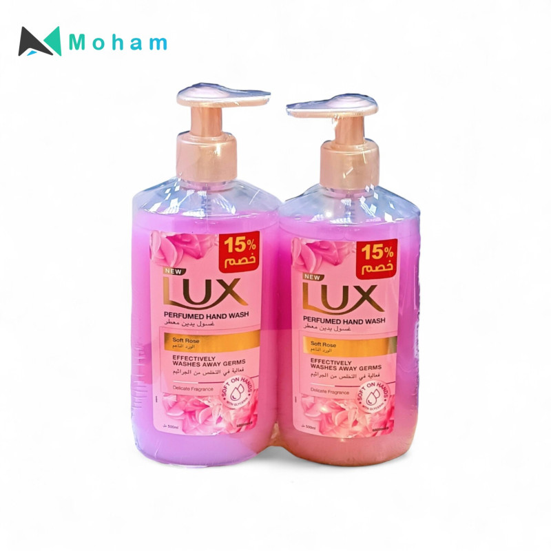 LUX HAND WASH SOFT ROSE 500ML