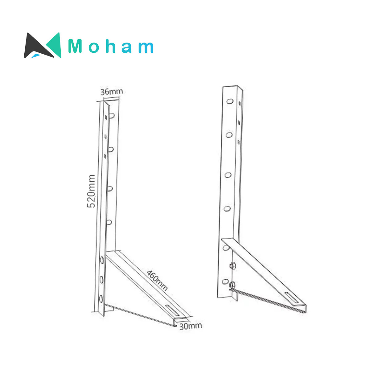 Air Conditioning Bracket (Outdoor) -   Dimension of 500x500