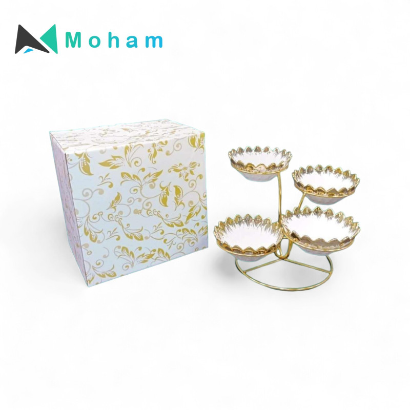4PCS PLATE WID METAL SHELF 10.2X10X4CM