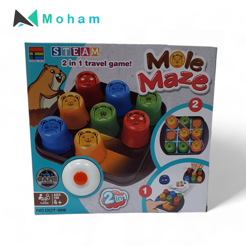 STEAM Mole Maze 2-in-1 Travel Game