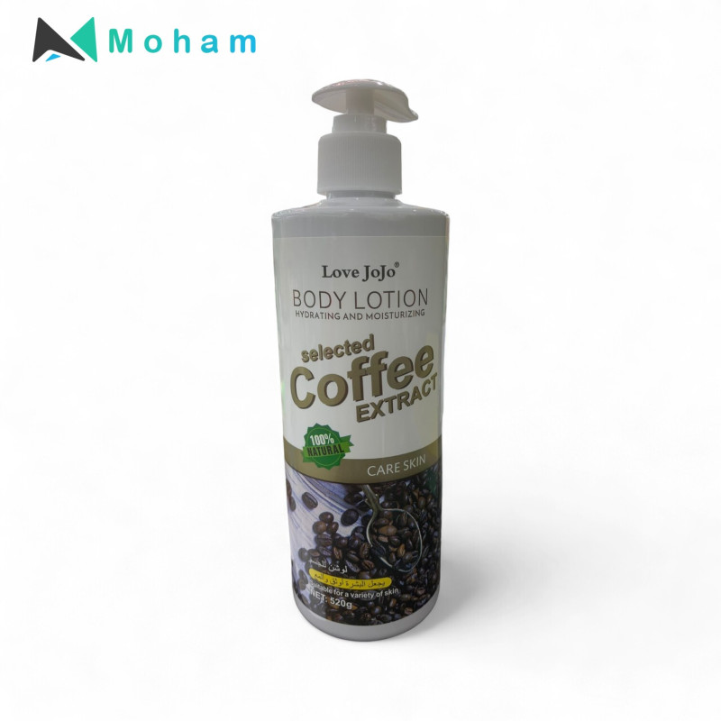 LOVE JOJO BODY LOTION HYDRATING AND MOISTURIZING SELECTED COFFEE EXTRACT