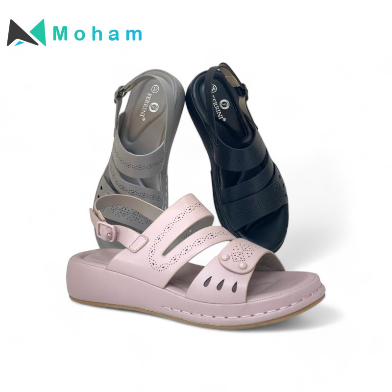 SPIC Ferrini Women's Laser-Cut Comfort Sandals