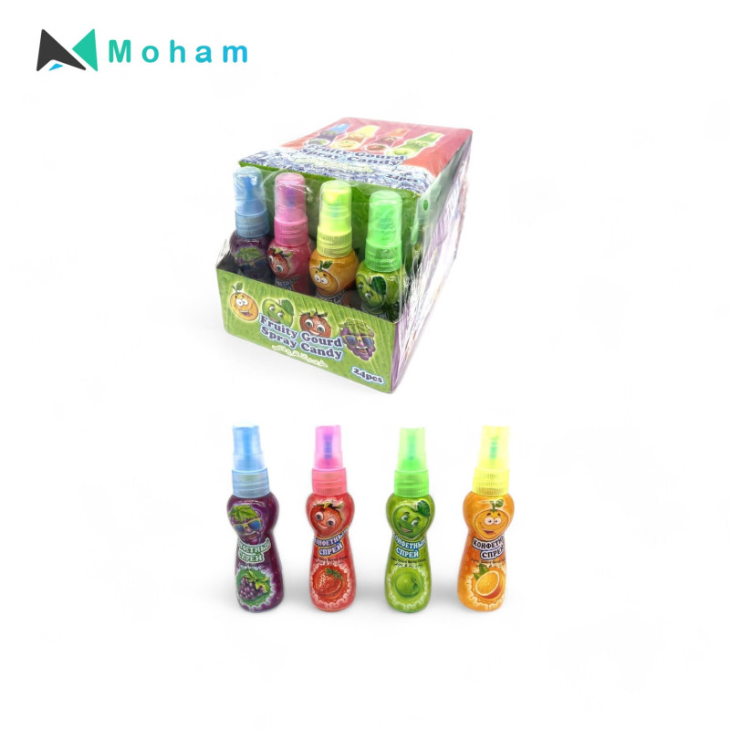 Fruity Gourd Spray Candy 24pcs. 25 Grams - Assorted Colors