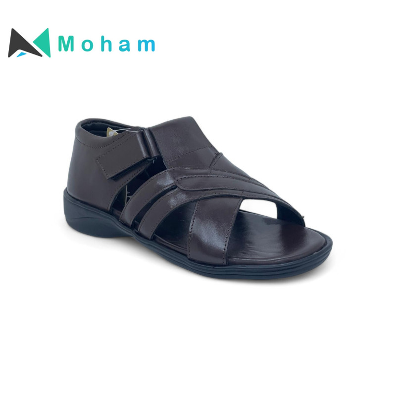 SPIC SND BRN Men's Leather Sandals