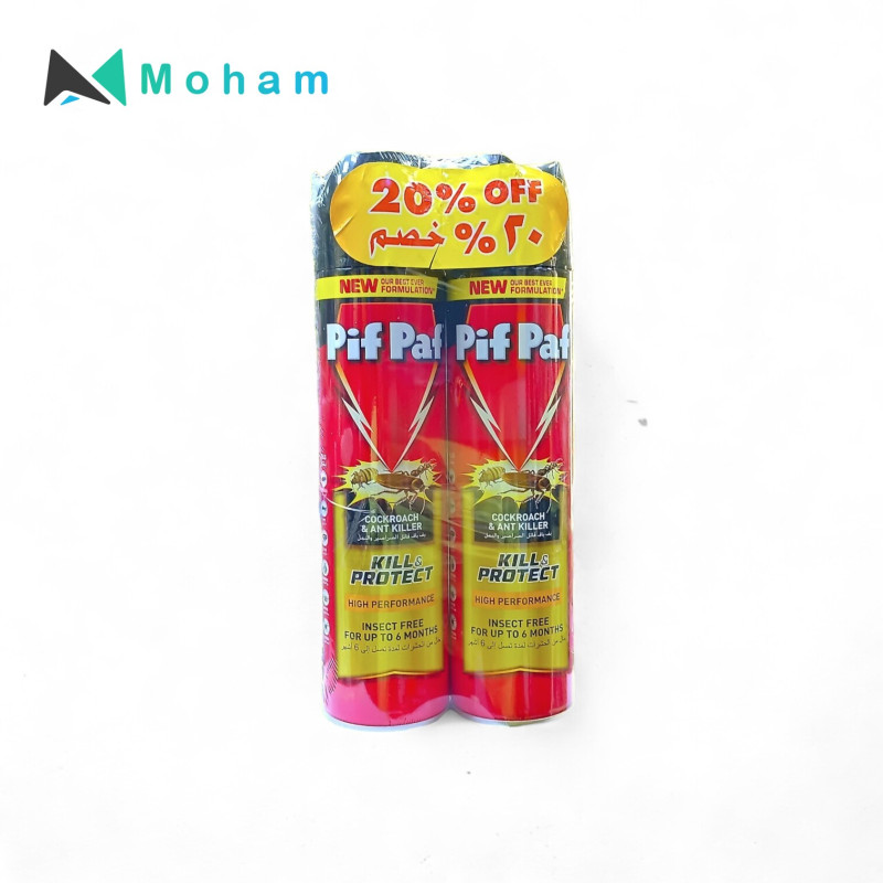 PIF PAF BLACK COCKROACH & ANT KILLER 400ML 2PC/ST