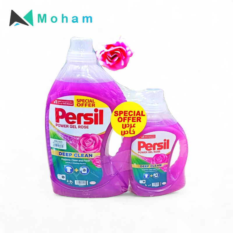 PERSIL LIQUID GEL 3+1LTR ROSE