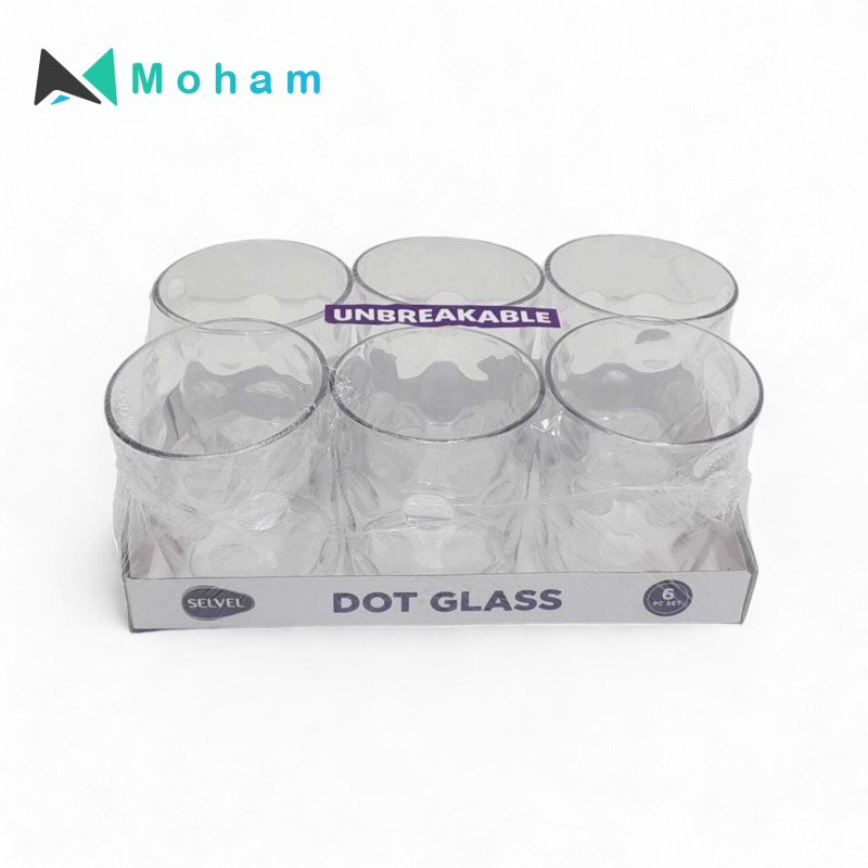 DOT GLASS SET OF 6