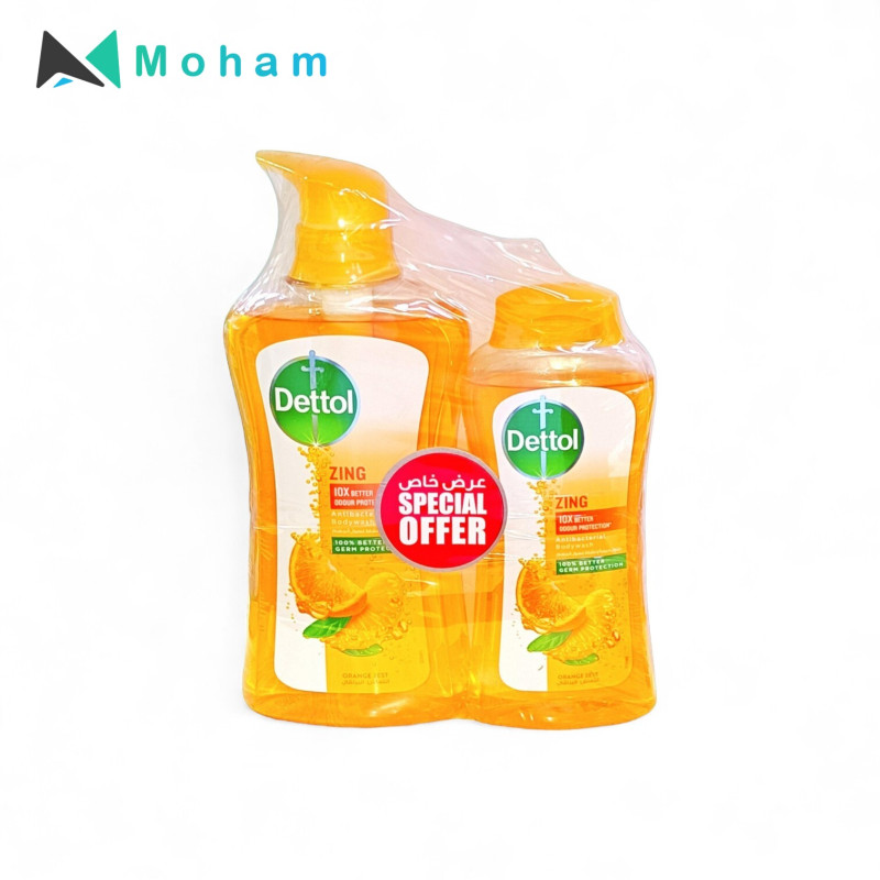 DETTOL BODY WASH ZING 500ML+250ML