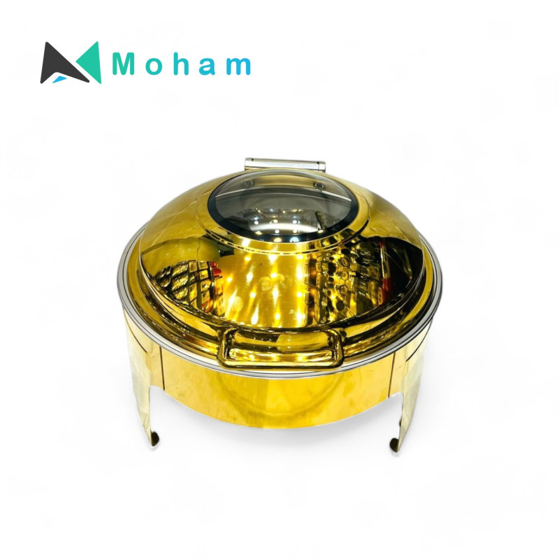 Golden Round Chafing Dish