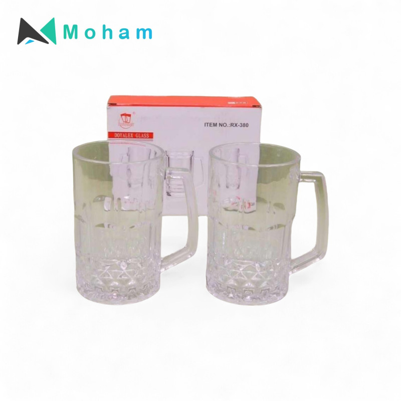 GLASS CUP- 2PCS