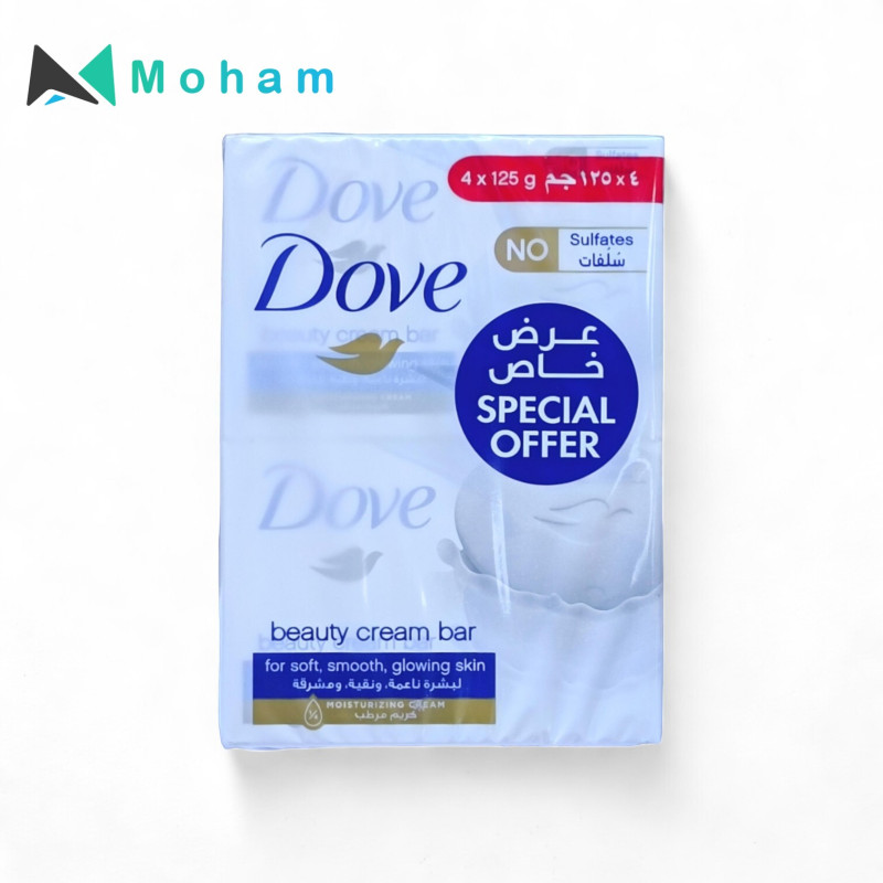 DOVE SOAP WHITE MOISTURISING BAR 125GM