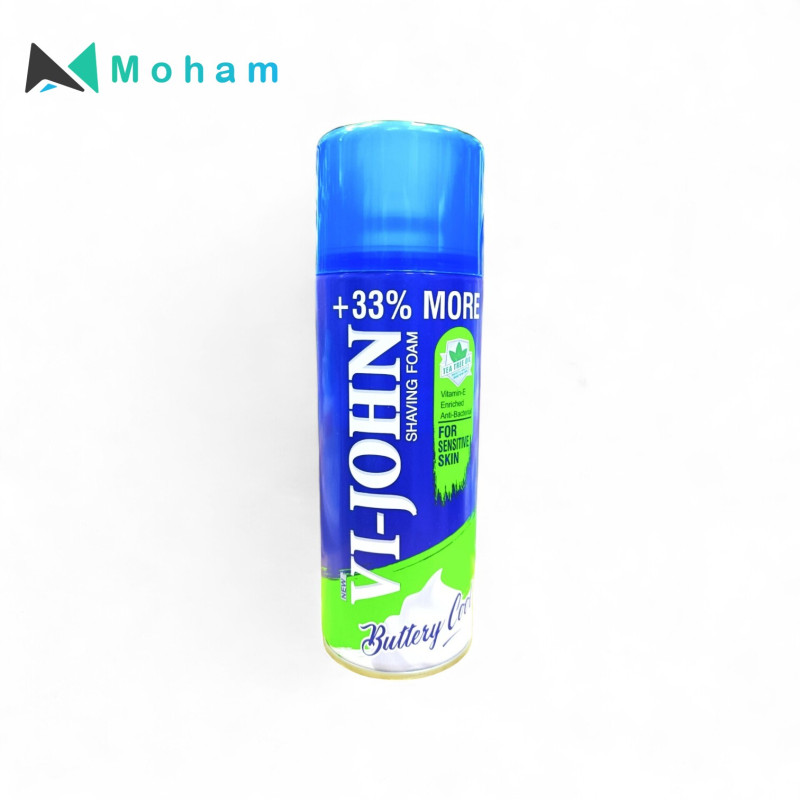 VI-JOHN SHAVING FOAM SENSETIVE SKIN 400GM(2PC/ST)