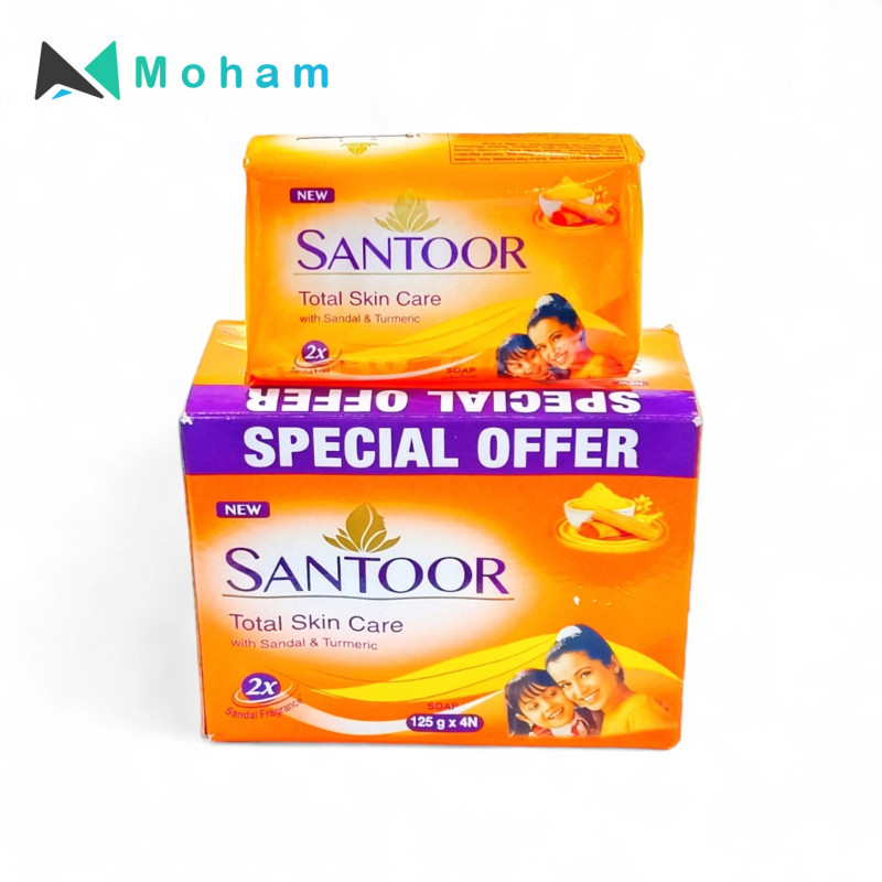 SANTOOR SANDAL& TURMERIC SOAP 125GM