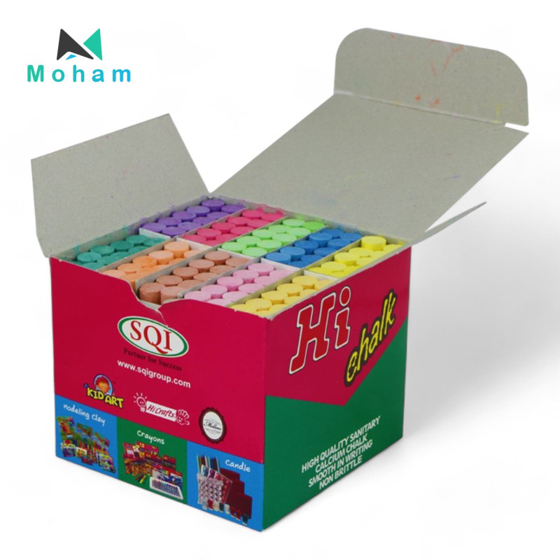REGULAR COLOR CHALK 100PC/BOX - Assorted Colors