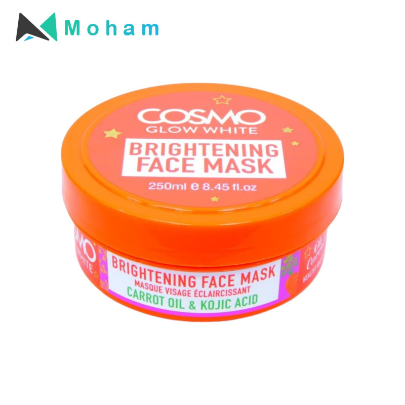 COSMO GLOW WHITE CARROT & KOJIC ACID FACE MASK 250ML