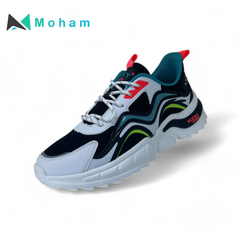 SPIC BLK/GREEN Men's Running Shoes