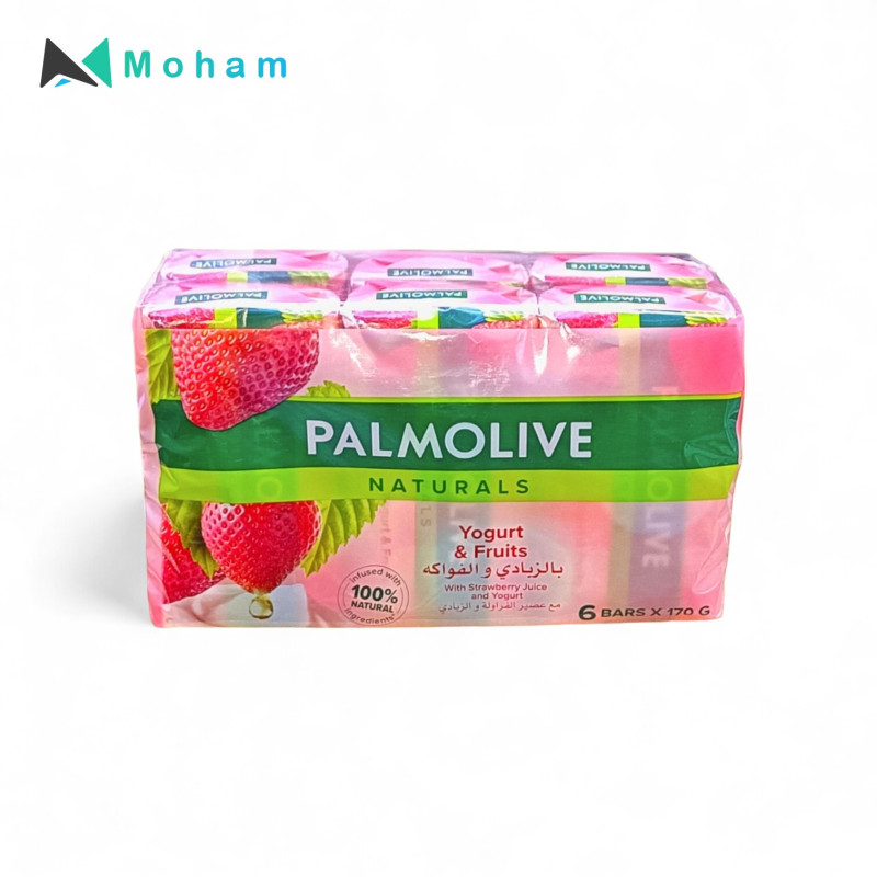 PALMOLIVE SOAP RADIANT SOFTNESS WITH STRAWBERRY & YOGURT 170GM PACK OF 6 PCS