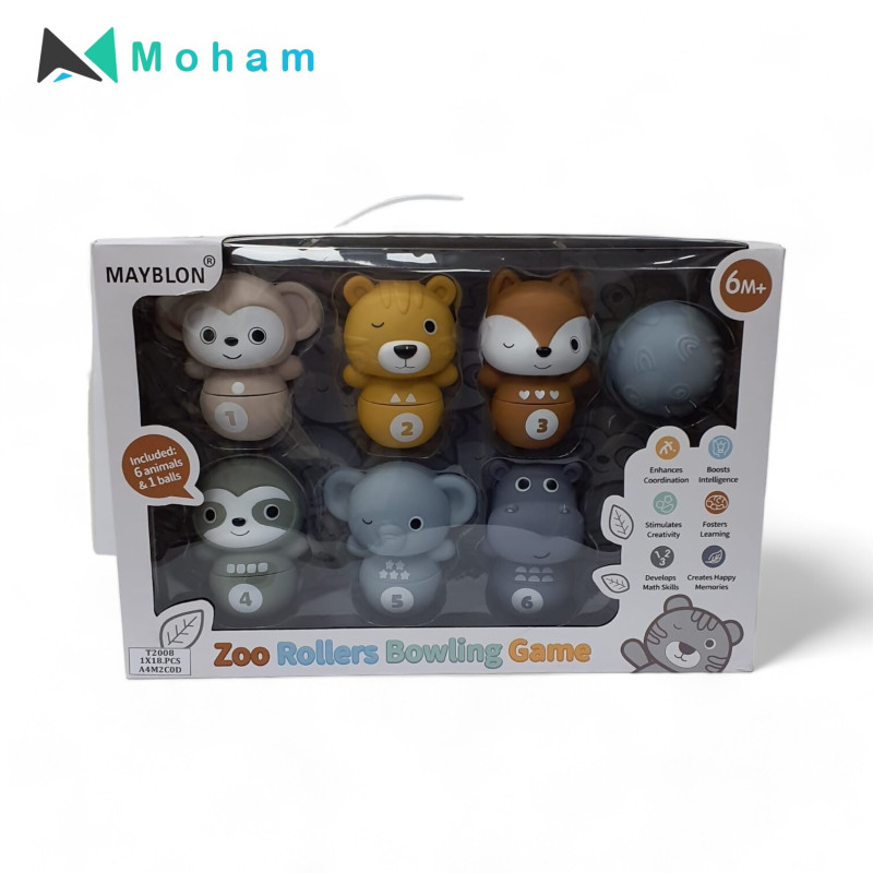 Zoo Rollers Bowling Game for Toddlers