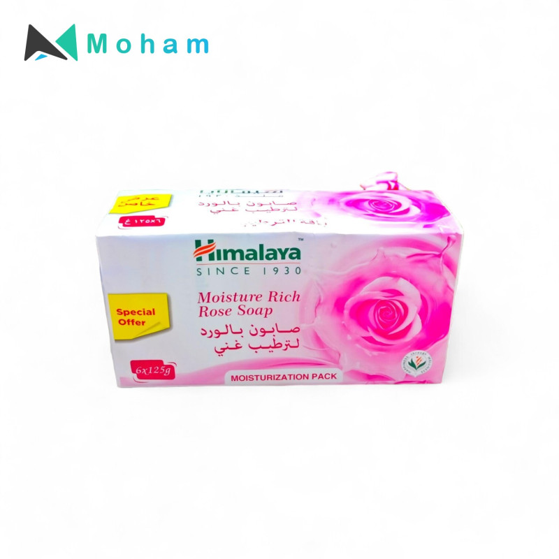 HIMALAYA MOISTURE RICH ROSE SOAP 125GM