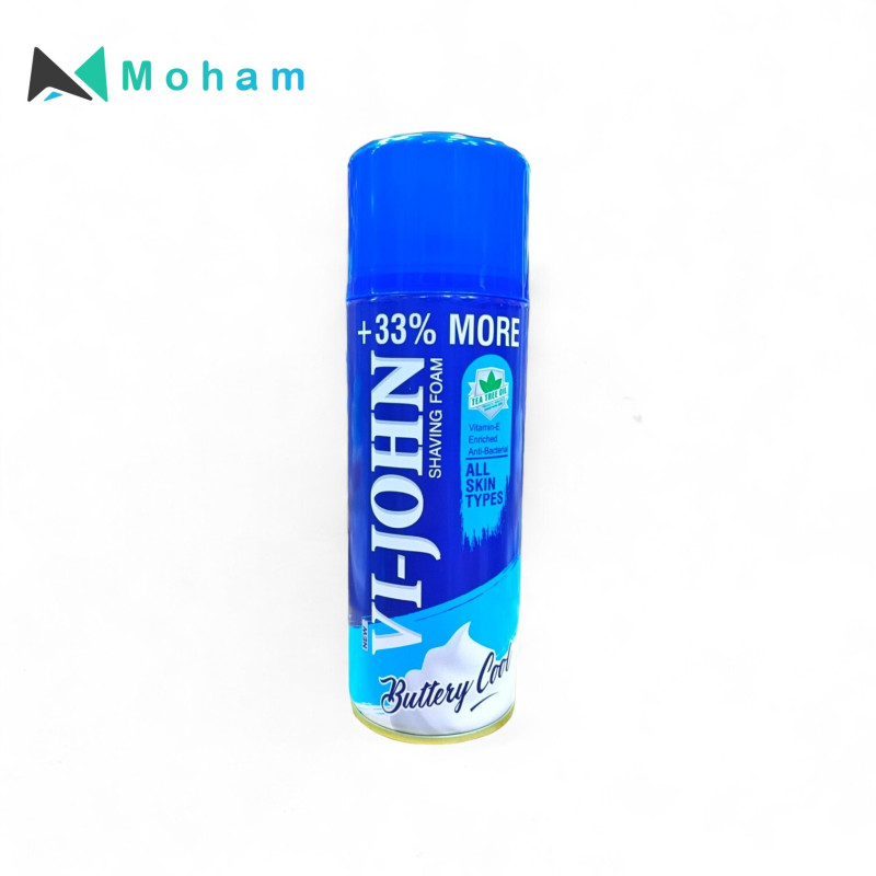 VI-JOHN SHAVING FOAM ALL SKIN TYPE 400GM(2PC/ST)
