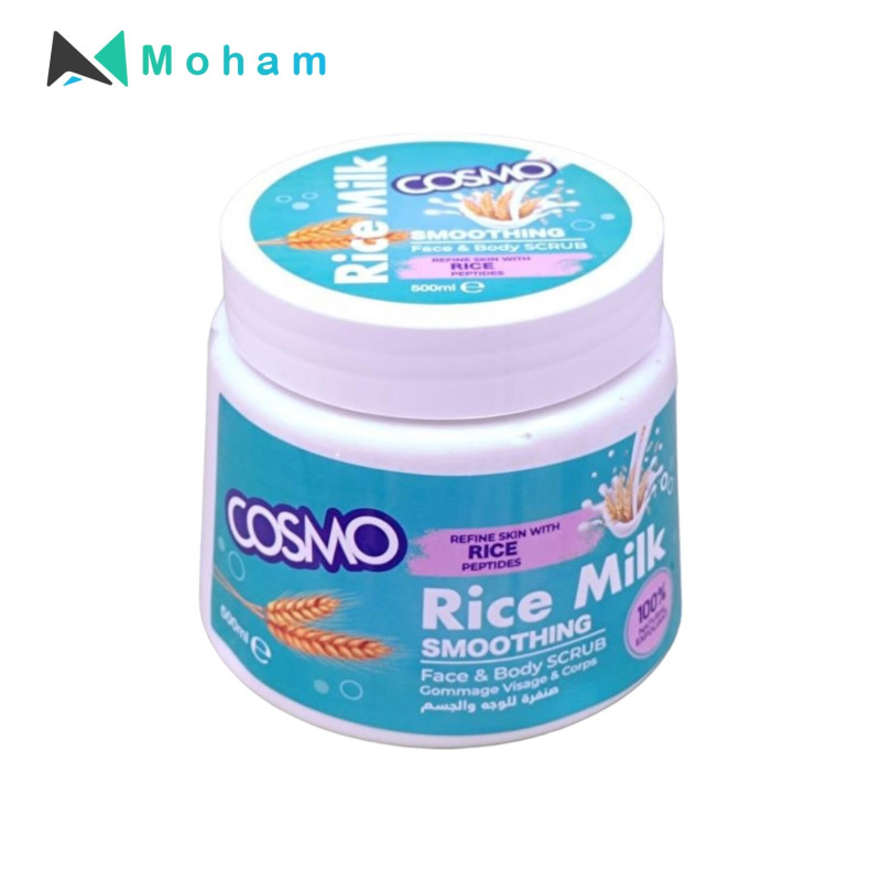 COSMO RICE MILK FACE & BODY SCRUB 500ML