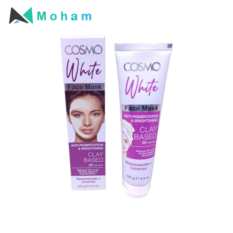 COSMO WHITE NIACINAMIDE FACE CLAY MASK 125GM