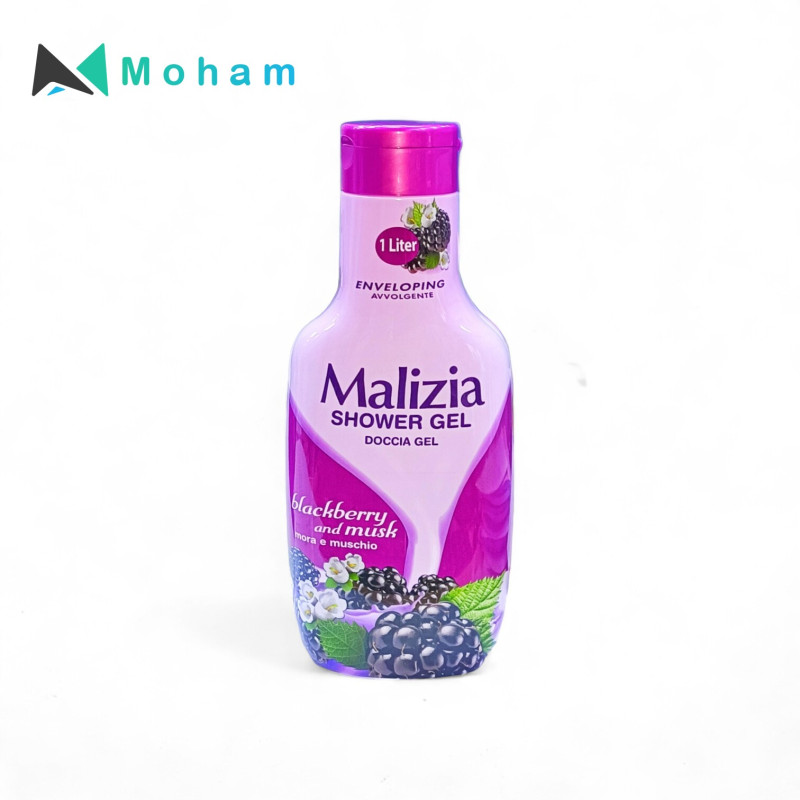 MALIZIA SHOWER GEL BLACKBERRY & MUSK 1000ML