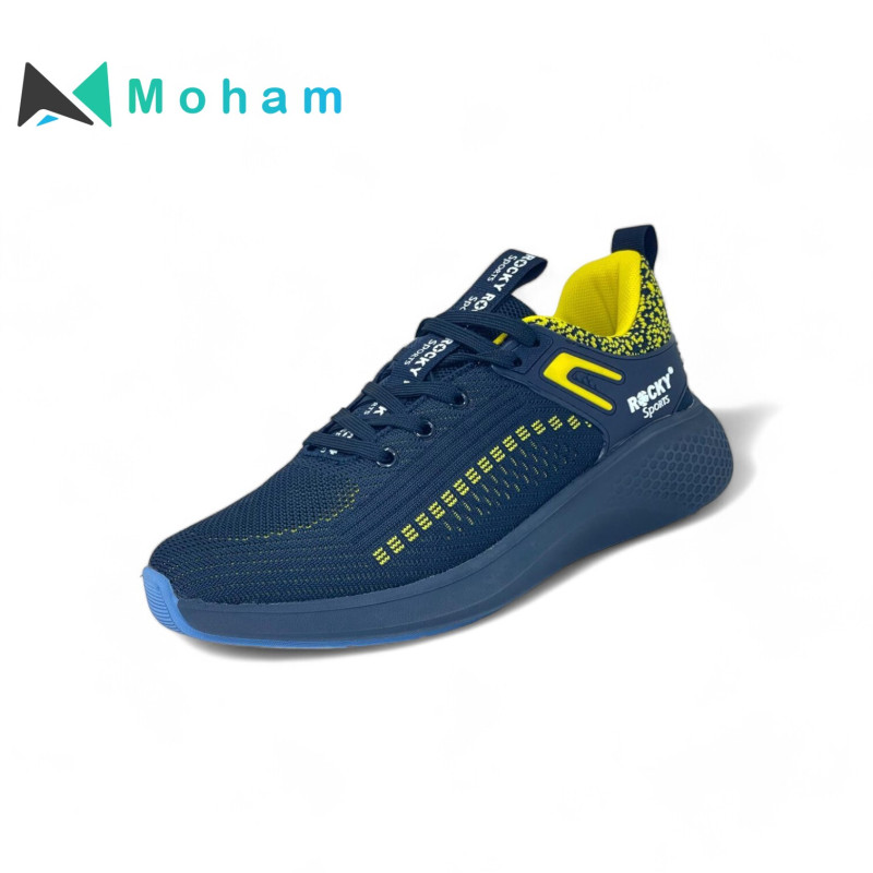 SPIC NVY/YELLOW Men's Running Shoes