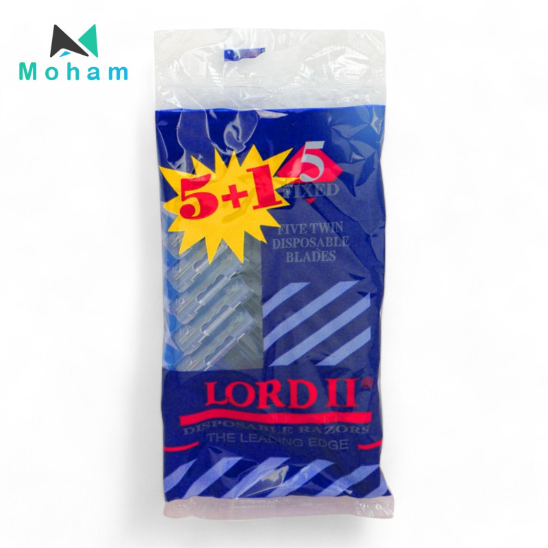 DISPOSABLE.RAZOR T/B POUCH (L.155-6) 5+1
