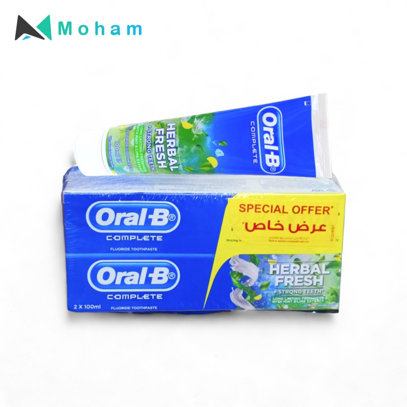 ORAL-B TOOTHPASTE HERBAL FRESH 100ML 4PC/ST