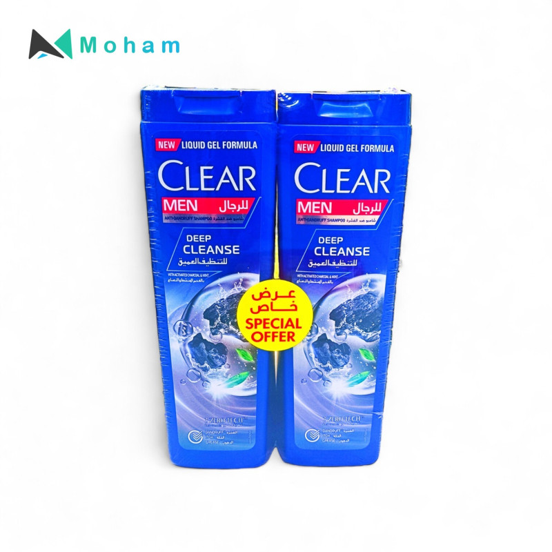 CLEAR MEN DEEP CLEANSE SHAMPOO 350ML 2PC/ST