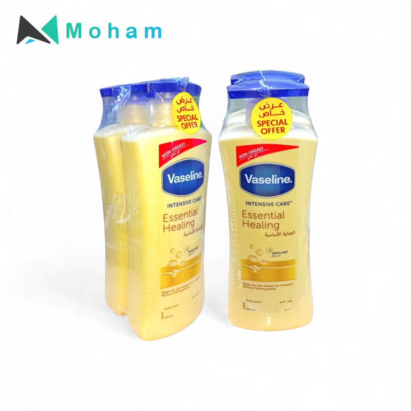 VASELINE BODY LOTION ESSENTIAL HEALING 2PC/ST 400ML