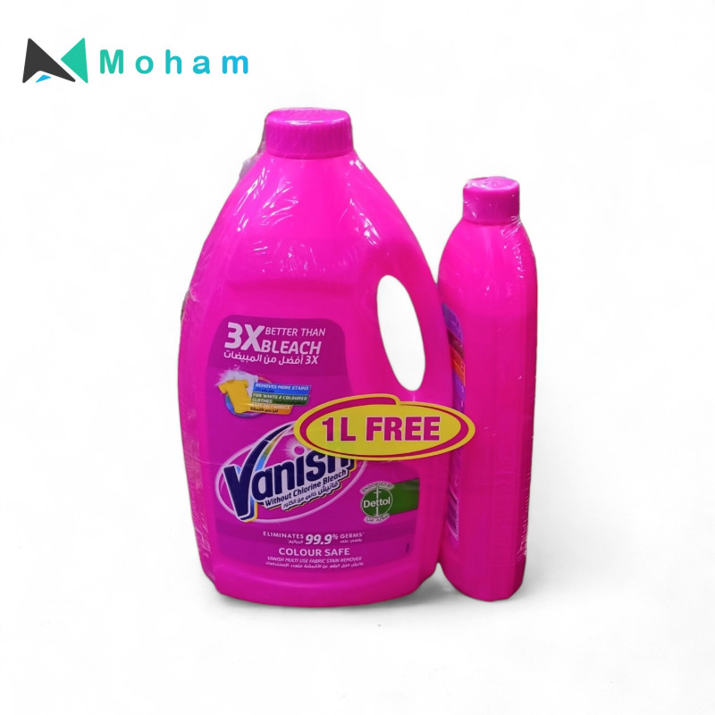VANISH STAIN REMOVER LIQUID PINK (3L+1L)