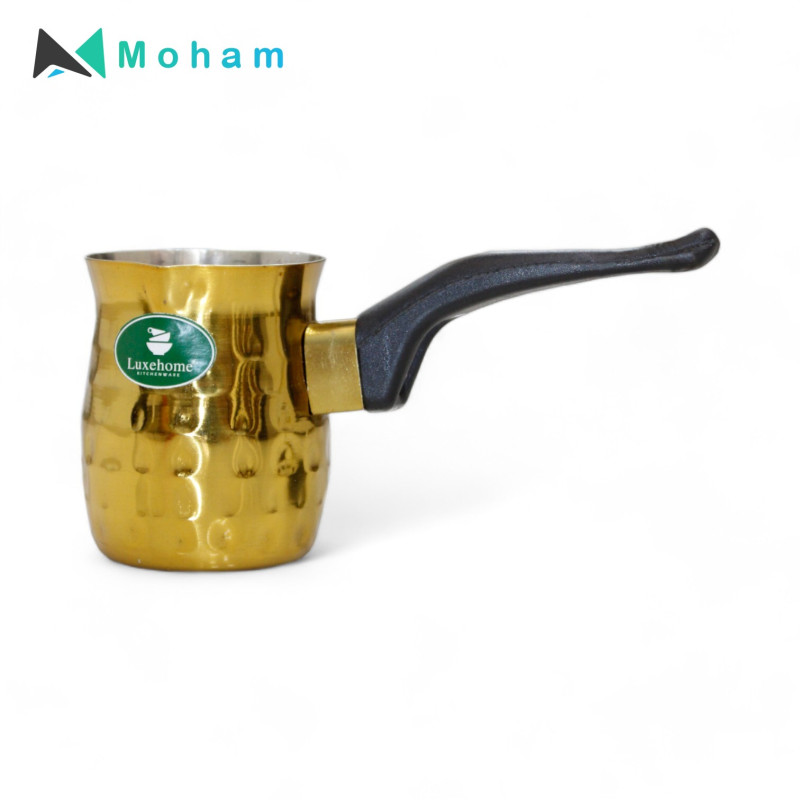 Luxehome Hammered Gold Stainless Steel Turkish Coffee Pot