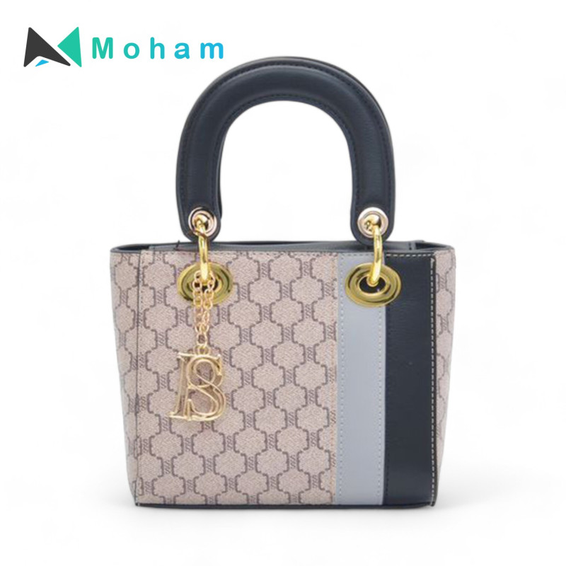 Chic Mini Tote Bag with Geometric Pattern