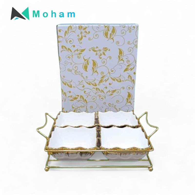 PLATE WID METAL SHELF 9.1X9X4CM-4PCS