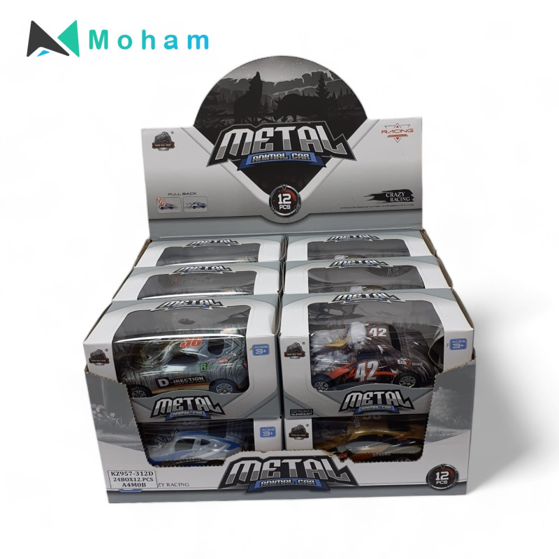 Metal Animal Car Crazy Racing Toy Set