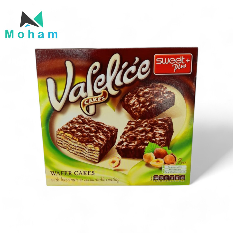 Vafelice Wafer Cakes with Hazelnuts & Cocoa-Milk Coating 12 pcs. 125 grams