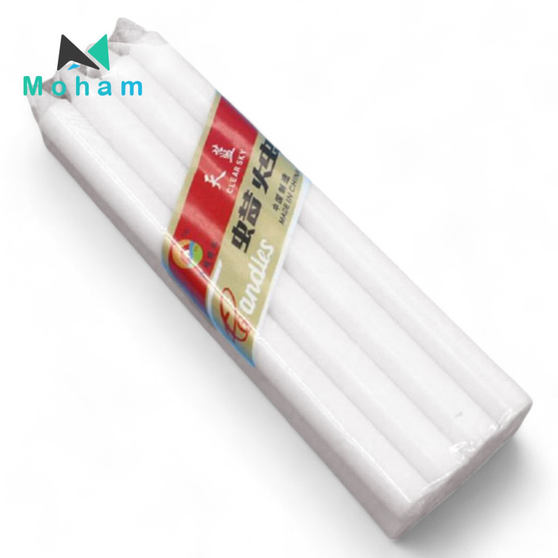 70G WHITE CANDLES (8PC/PK)