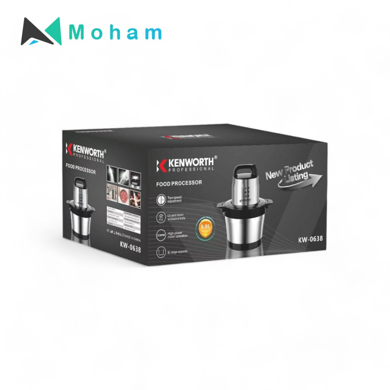 KENWORTH KW-0638 Professional Food Processor - 6L Capacity