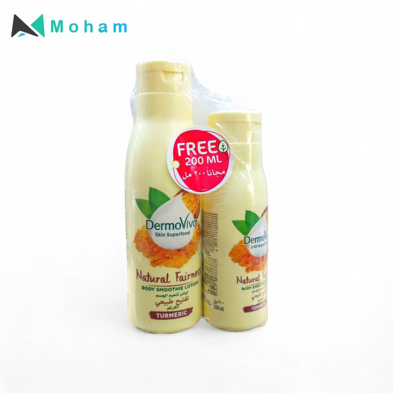 DERMOVIVA BODY LOTION NATURAL FAIRNESS 400ML+200ML
