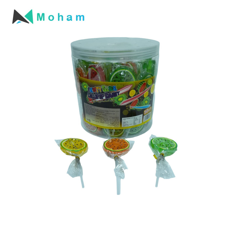 Fruity Slice Lollypop Candy 50pcs. 15 Grams