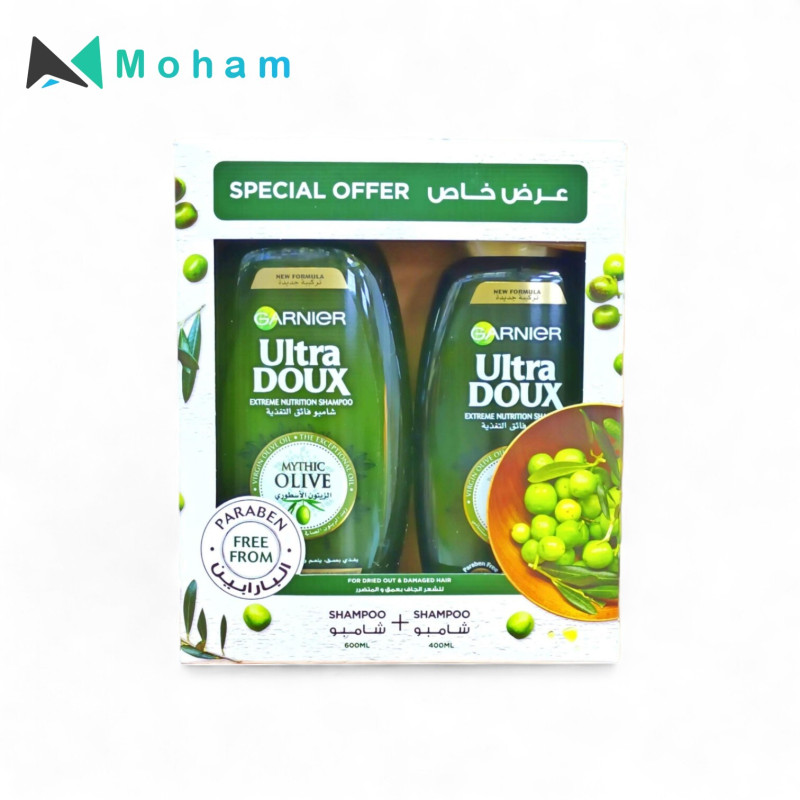 GARNIER SHAMPOO ULTRA DOUX MYTHIC OLIVE 400+600ML